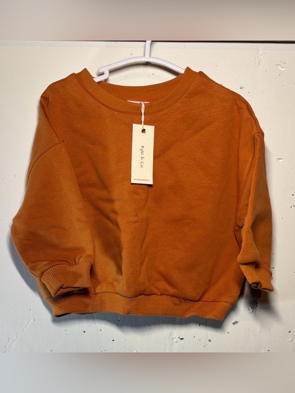 Kids Orange Crewneck Sweatshirt